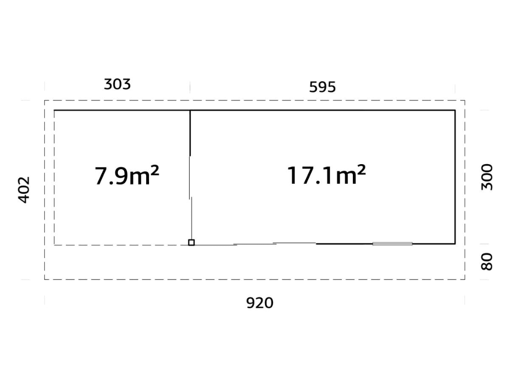 Brīvdienu māja Andris 17.1 + 7.9 m² - HOLDORS