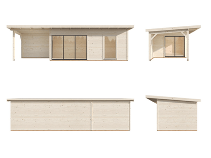 Brīvdienu māja Andris 17.1 + 7.9 m² - HOLDORS