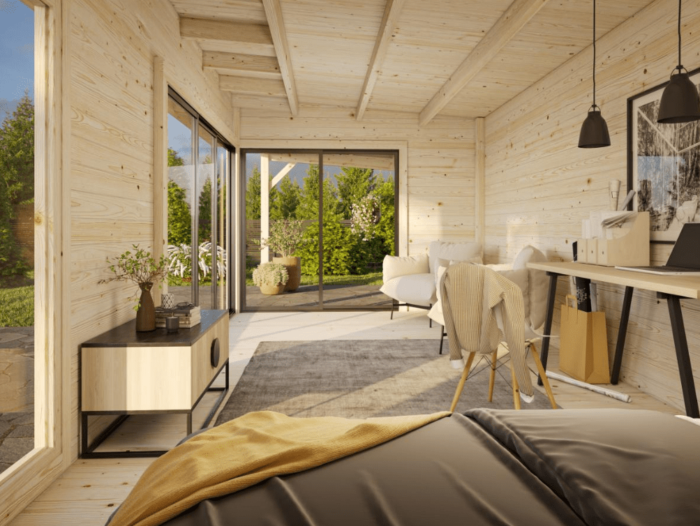 Brīvdienu māja Andris 17.1 + 7.9 m² - HOLDORS