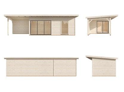 Brīvdienu māja Andris 17.1 + 7.9 m² - HOLDORS