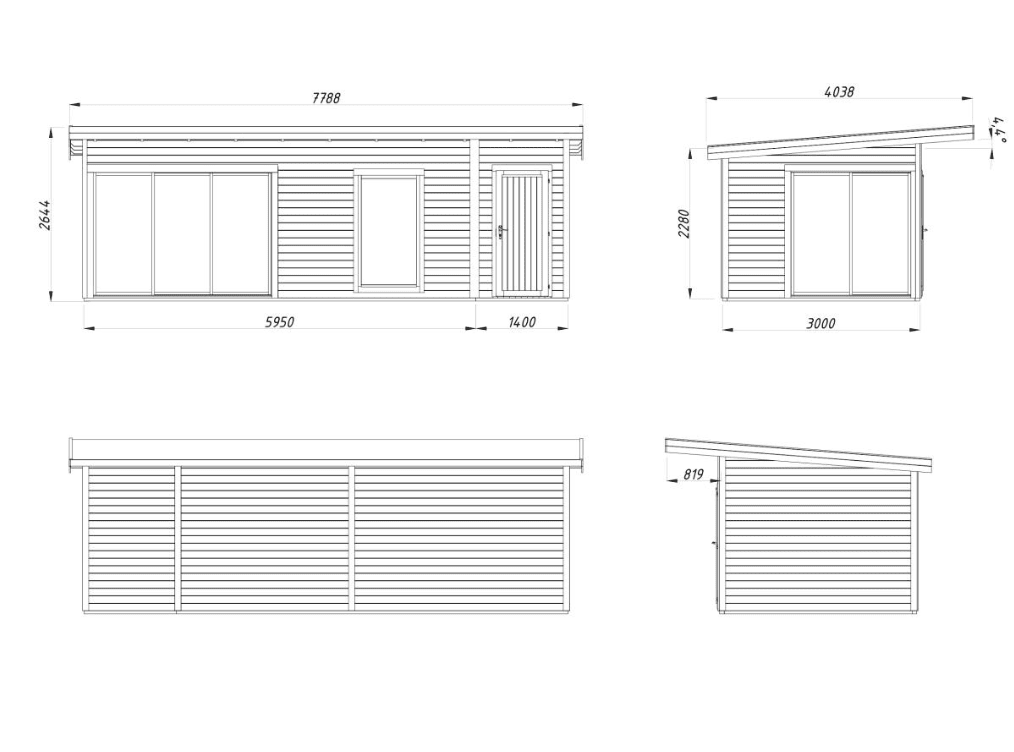 Brīvdienu māja Andris 21.1m² - HOLDORS