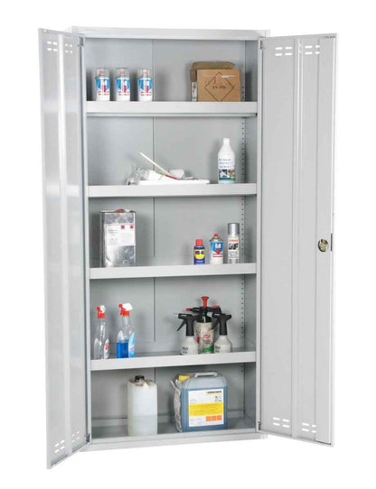 Chemical Cabinet 195x92x42 flatpack, Grey