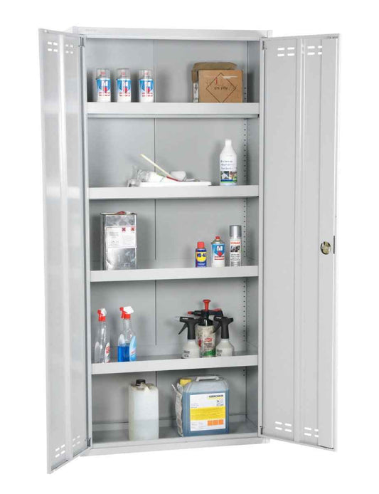Chemical Cabinet 195x92x42 flatpack, Grey