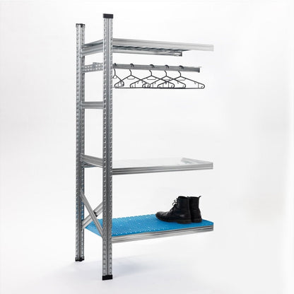 Cinkotu metāla plauktu papildsekcija, 3028x900x800, 4 plaukti - HOLDORS