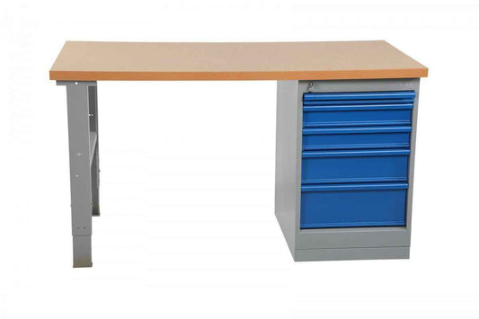 Darbagalds ar 5 atvilktņu bloku un MDF galda virsmu 2000x800mm
