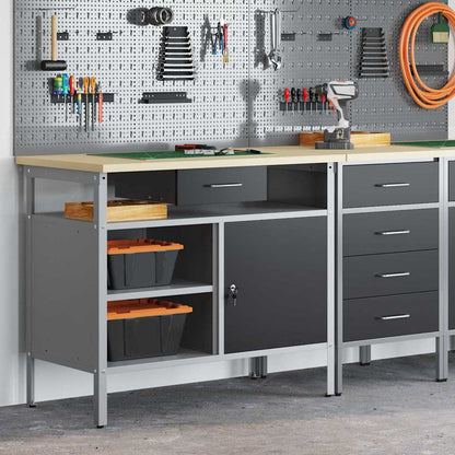 Darbagalds Ar Atvilktni Sarkans Un Pelēks 100 X 55 X 85 Cm - HOLDORS