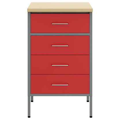 Darbagalds Ar Atvilktni Sarkans Un Pelēks 50 X 55 X 85 Cm - HOLDORS