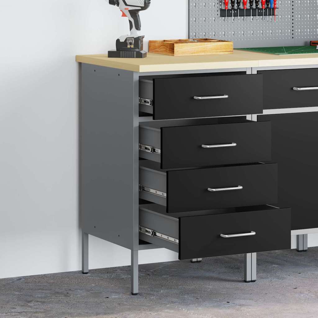Darbagalds Ar Atvilktni Sarkans Un Pelēks 50 X 55 X 85 Cm - HOLDORS