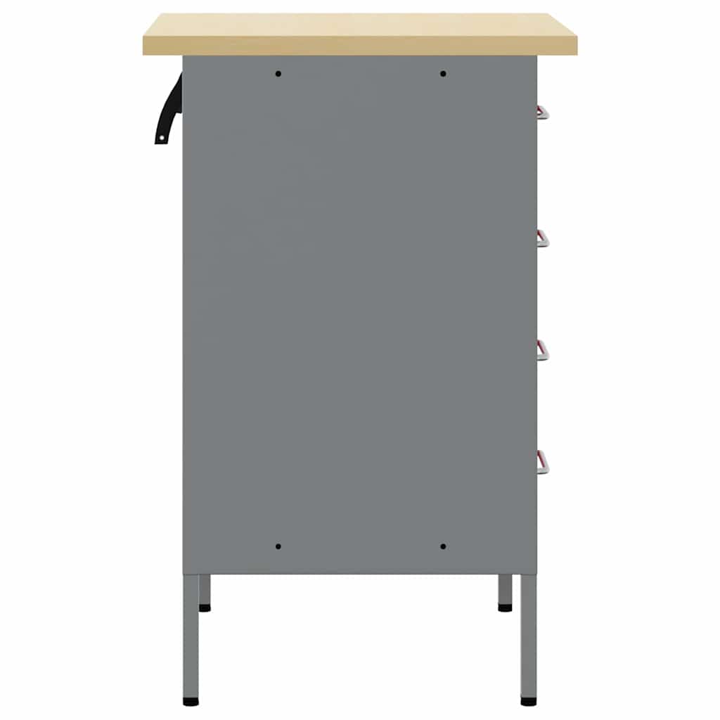 Darbagalds Ar Atvilktni Sarkans Un Pelēks 50 X 55 X 85 Cm - HOLDORS