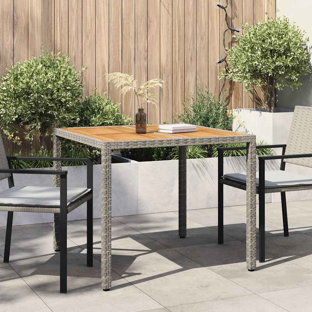 Dārza Galds, , Rūdīts Stikls, Mākslīgā Rotangpalma - HOLDORS