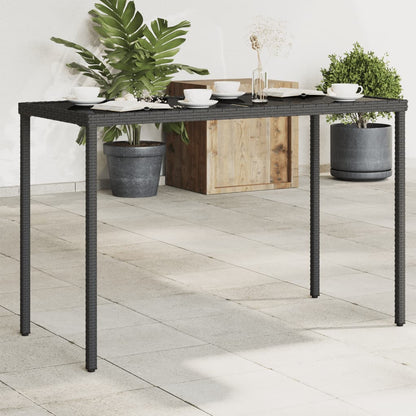 Dārza Galds, Stikla Virsma, Pelēks, 115X54X74Cm, Pe Rotangpalma - HOLDORS