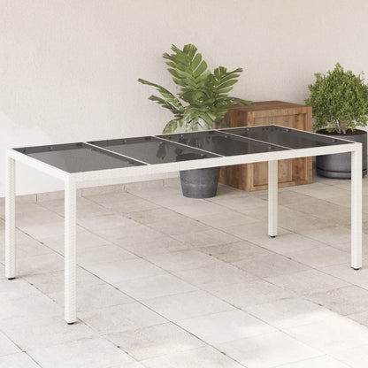 Dārza Galds, Stikla Virsma, Pelēks, 190X90X75Cm, Pe Rotangpalma - HOLDORS