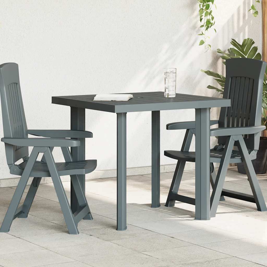 Dārza Galds, Zaļš, 80X75X72 Cm, Plastmasa - HOLDORS