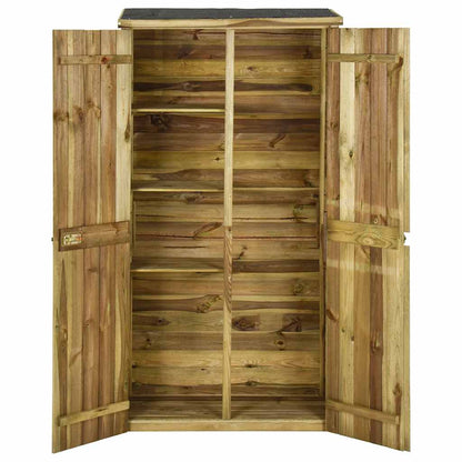Dārza Instrumentu Šķūnis, 85X48X177 Cm, Priedes Koks - HOLDORS