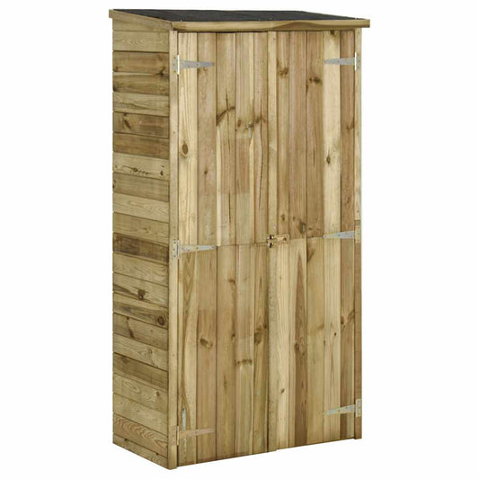 Dārza Instrumentu Šķūnis, 85X48X177 Cm, Priedes Koks - HOLDORS