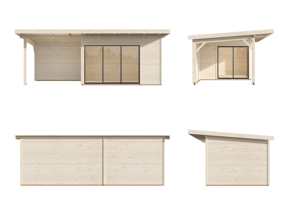 Dārza koka māja Andris 11.2 + 7.9 m² - HOLDORS