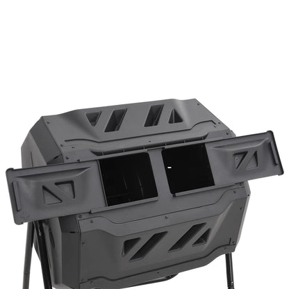 Dārza Komposta Kaste, Melna, 73X64X95 Cm, 160 L - HOLDORS