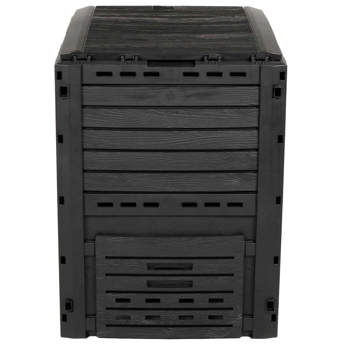 Dārza Kompostētājs Melns 59,5 X 60 X 81,5 Cm 280 L 100% Pp - HOLDORS