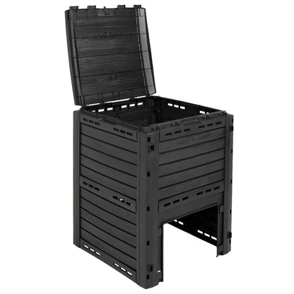 Dārza Kompostētājs Melns 59,5 X 60 X 81,5 Cm 280 L 100% Pp - HOLDORS