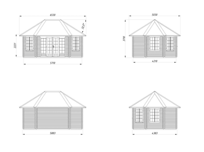 Dārza lapene Hanna 20.3 m² - HOLDORS