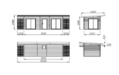 Dārza māja Cecīlija 21.8 m²