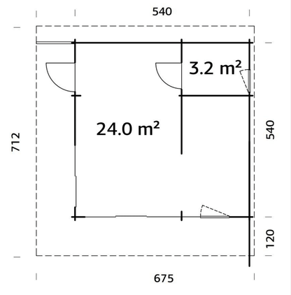 Dārza māja Cecīlija 27.2 m² - HOLDORS