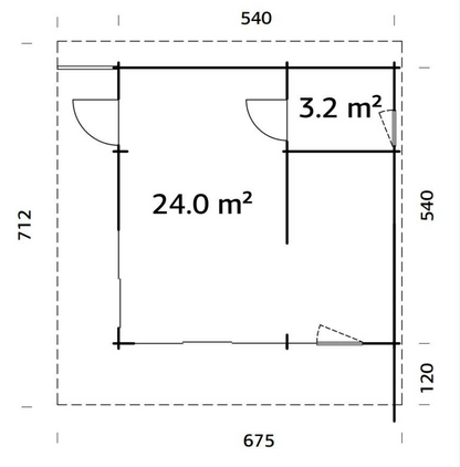 Dārza māja Cecīlija 27.2 m²
