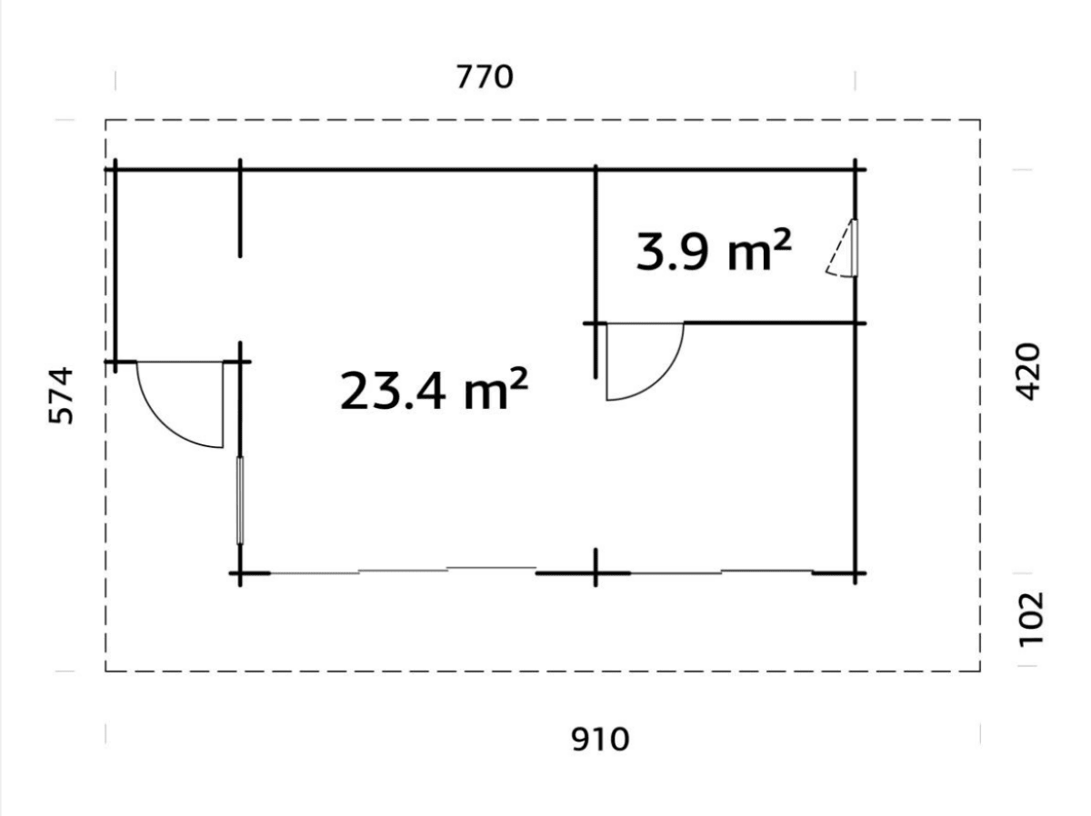 Dārza māja Cecīlija 27.3 m² - HOLDORS