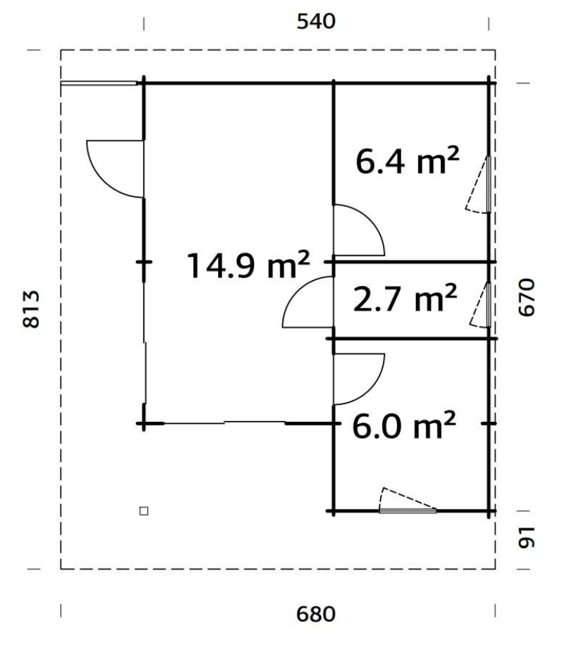 Dārza māja Cecīlija 30.0 m²