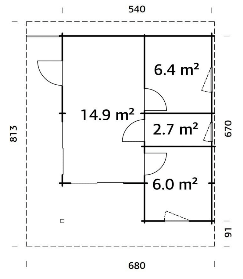 Dārza māja Cecīlija 30.0 m² - HOLDORS