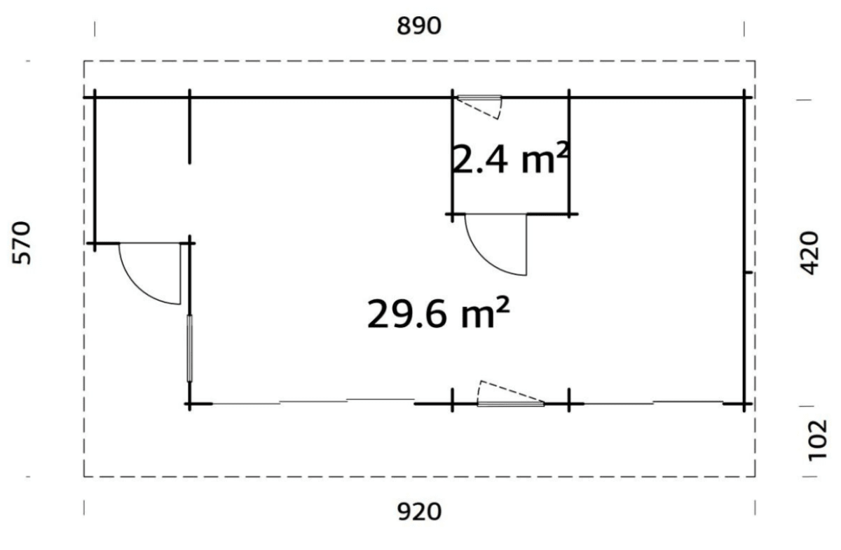 Dārza māja Cecīlija 32.0 m² - HOLDORS