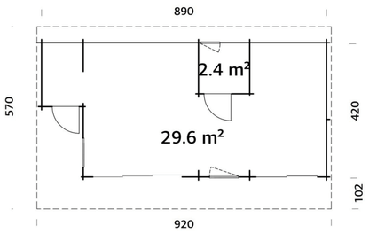 Dārza māja Cecīlija 32.0 m² - HOLDORS