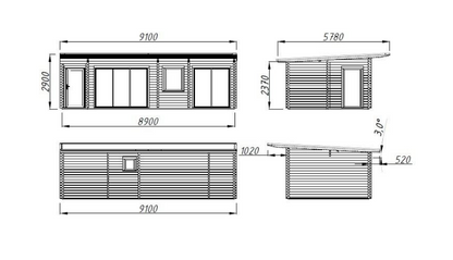 Dārza māja Cecīlija 32.0 m²