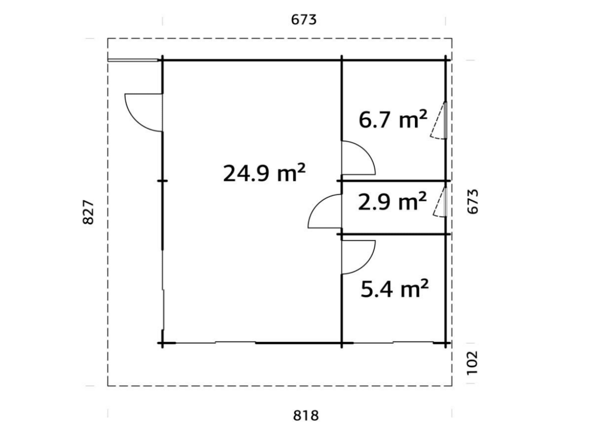 Dārza māja Cecīlija 39.9 m² - HOLDORS