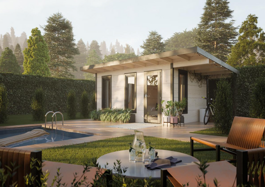 Koka dārza māja Greisa 12.4 + 4.1 m2