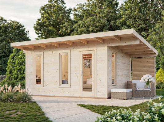 Koka dārza māja Greisa 12.4 + 4.1 m2