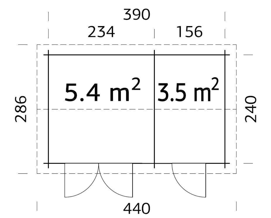 Dārza noliktava Janeks 8.9m² - HOLDORS
