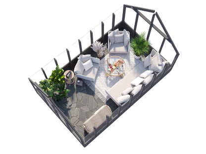 Dārza oranžērija Emīlija — 13.8 m² - HOLDORS