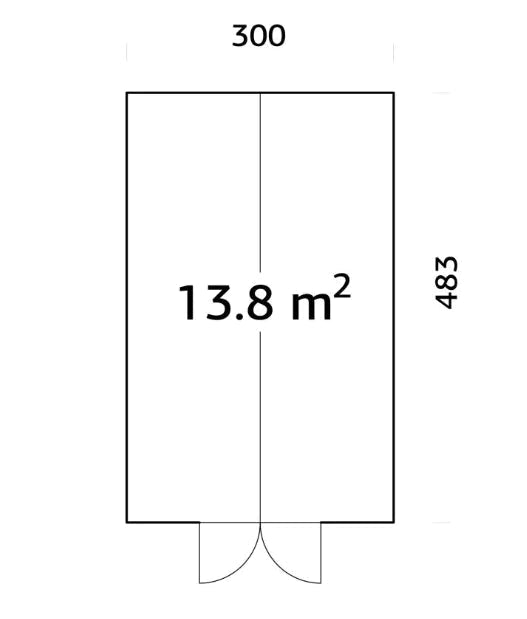 Dārza oranžērija Emīlija — 13.8 m² - HOLDORS