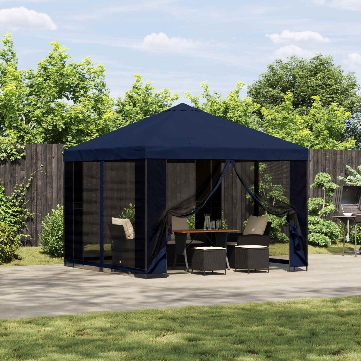 Dārza Paviljons Ar Sānu Sienām 3 X 3 M - HOLDORS