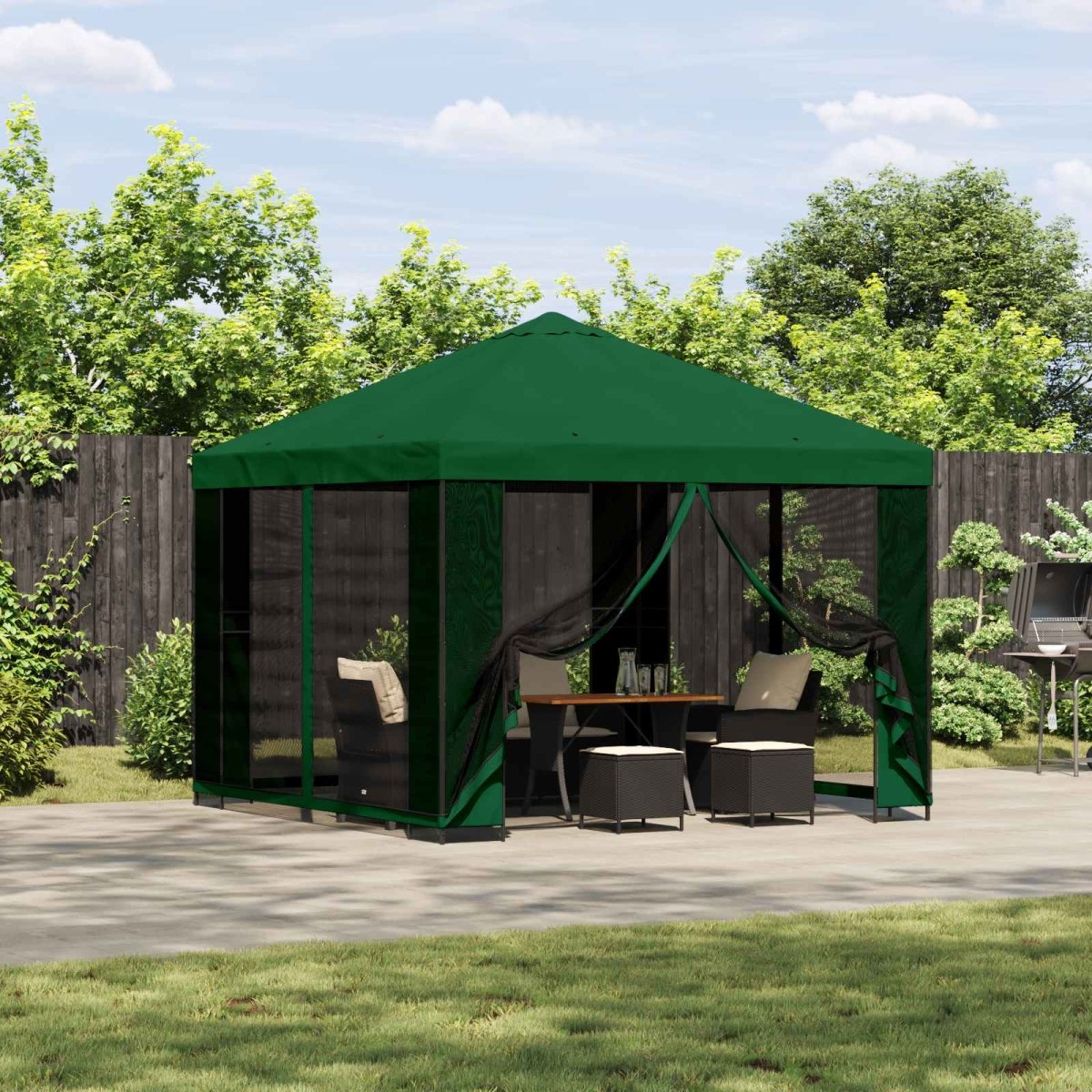 Dārza Paviljons Ar Sānu Sienām 3 X 3 M - HOLDORS
