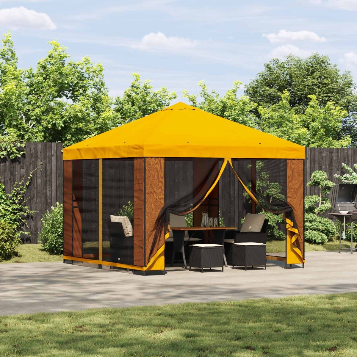 Dārza Paviljons Ar Sānu Sienām 3 X 3 M - HOLDORS