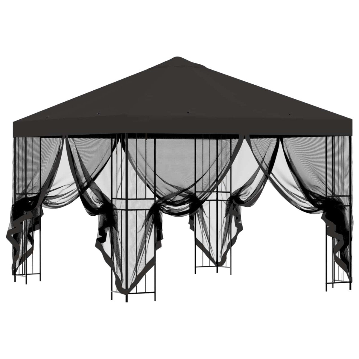 Dārza Paviljons Ar Sānu Sienām 3 X 3 M - HOLDORS
