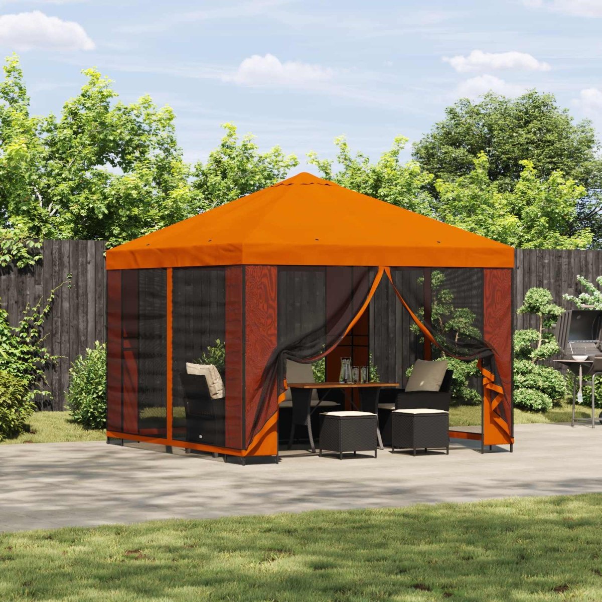 Dārza Paviljons Ar Sānu Sienām 3 X 3 M - HOLDORS