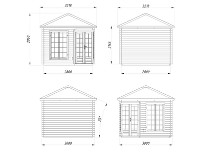 Dārza paviljons Melānija 7.0 m² - HOLDORS