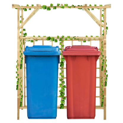 Dārza Pergola 3 Atkritumu Tvertnēm, Impregnēts Priedes Koks - HOLDORS