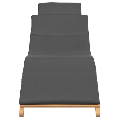 Dārza Sauļošanās Krēsls Ar Spilvenu Brūna 198 X 55 X 58,5 Cm - HOLDORS