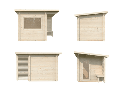 Dārza sauna pirts Sanija 4.1 m2 - HOLDORS