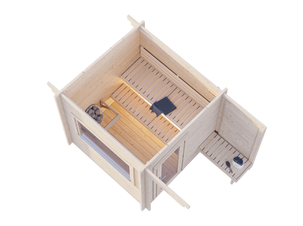 Dārza sauna pirts Sanija 4.1 m2 - HOLDORS