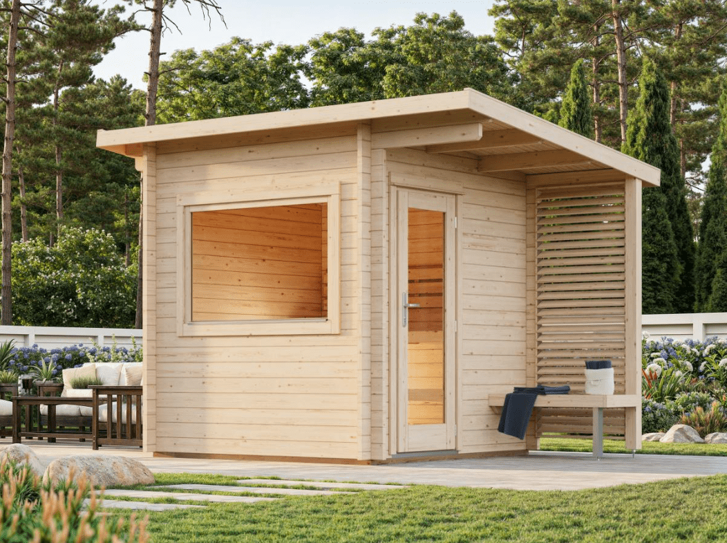 Dārza sauna pirts Sanija 4.1 m2 - HOLDORS